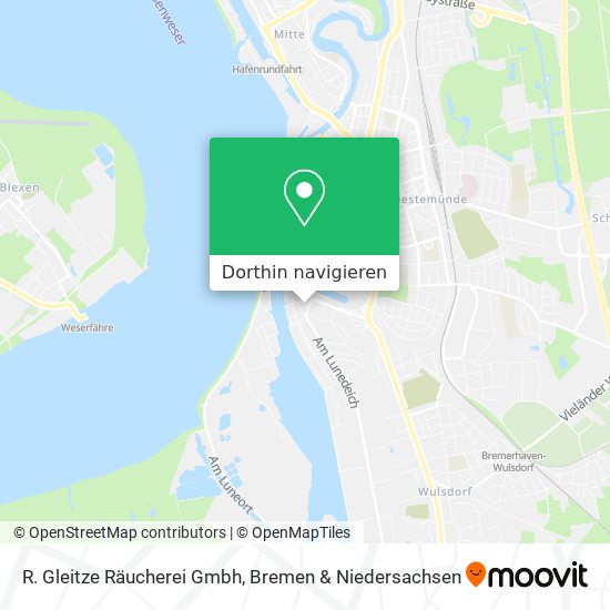 R. Gleitze Räucherei Gmbh Karte