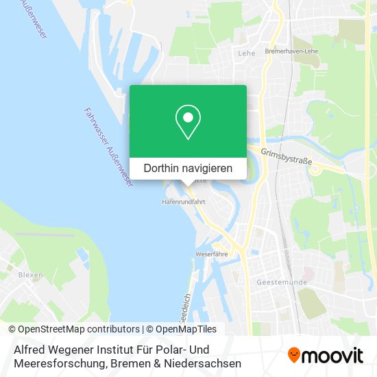Alfred Wegener Institut Für Polar- Und Meeresforschung Karte