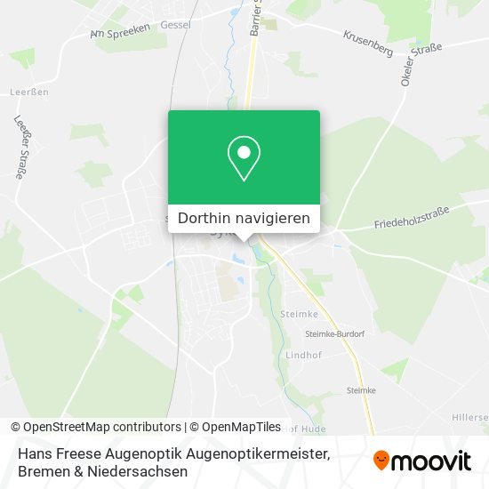 Hans Freese Augenoptik Augenoptikermeister Karte