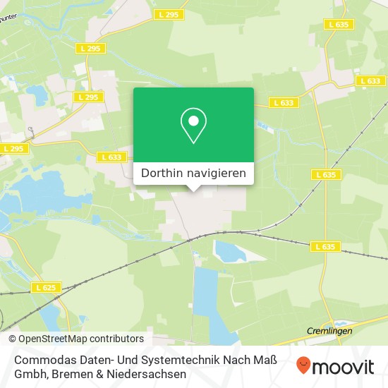 Commodas Daten- Und Systemtechnik Nach Maß Gmbh Karte