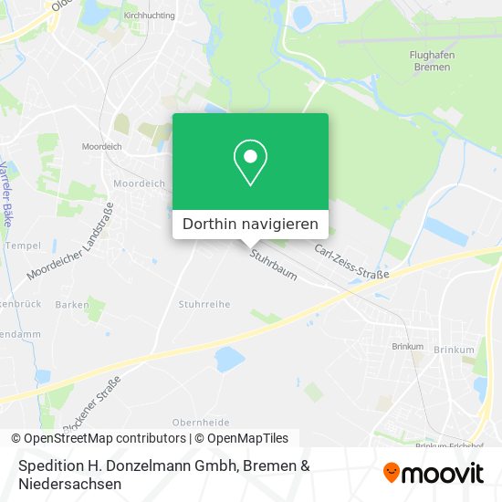 Spedition H. Donzelmann Gmbh Karte