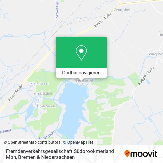 Fremdenverkehrsgesellschaft Südbrookmerland Mbh Karte