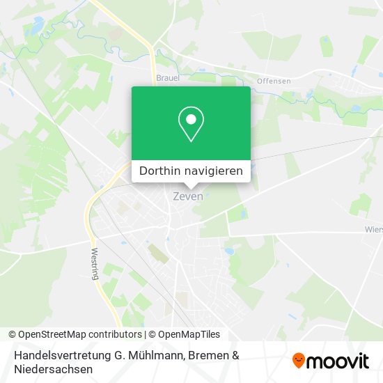 Handelsvertretung G. Mühlmann Karte
