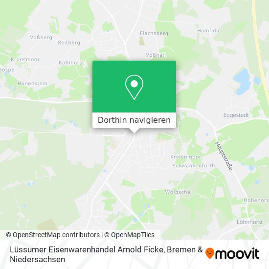 Lüssumer Eisenwarenhandel Arnold Ficke Karte