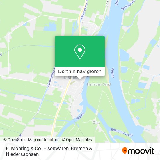 E. Möhring & Co. Eisenwaren Karte