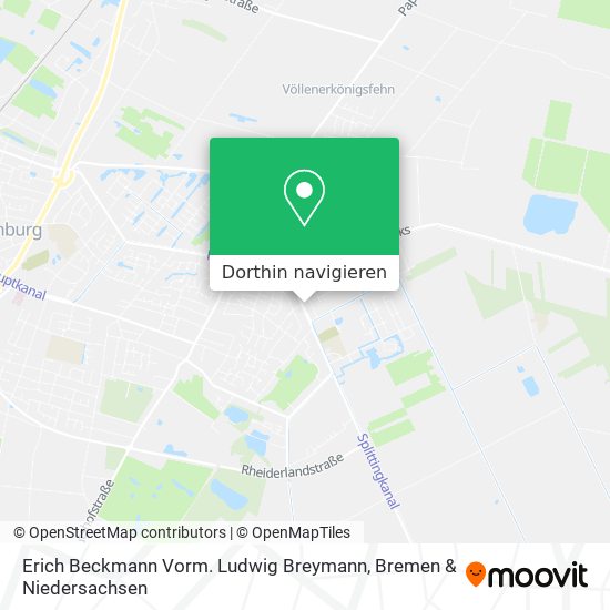 Erich Beckmann Vorm. Ludwig Breymann Karte
