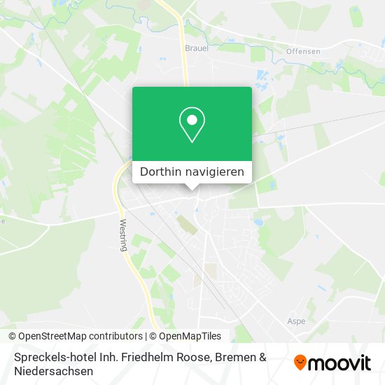 Spreckels-hotel Inh. Friedhelm Roose Karte