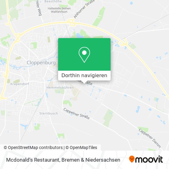 Mcdonald's Restaurant Karte