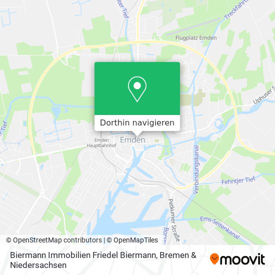 Biermann Immobilien Friedel Biermann Karte