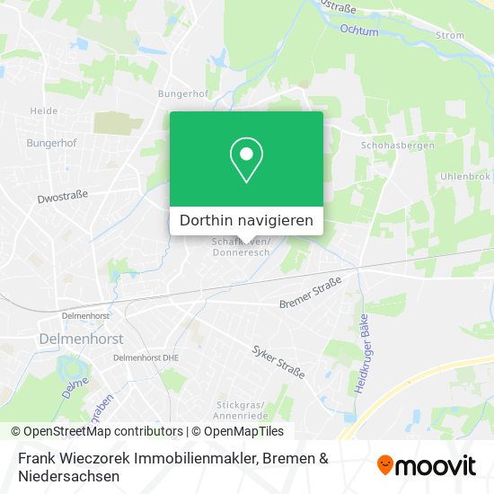 Frank Wieczorek Immobilienmakler Karte