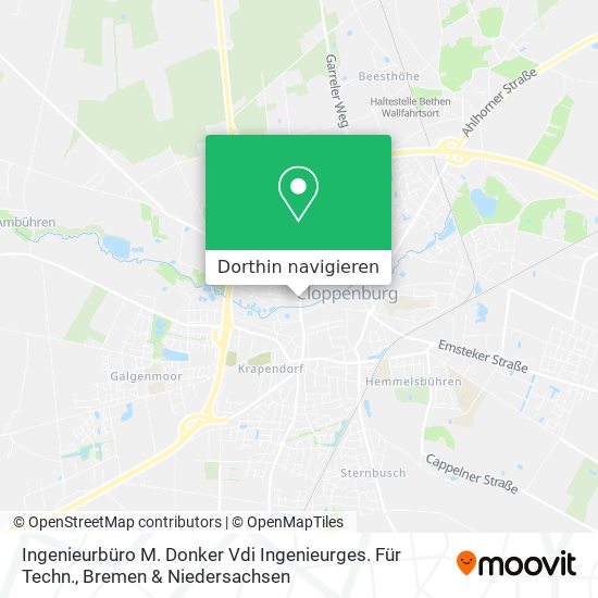 Ingenieurbüro M. Donker Vdi Ingenieurges. Für Techn. Karte