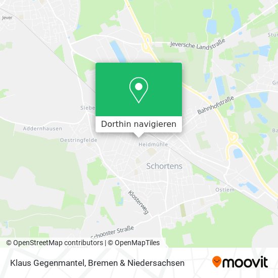 Klaus Gegenmantel Karte