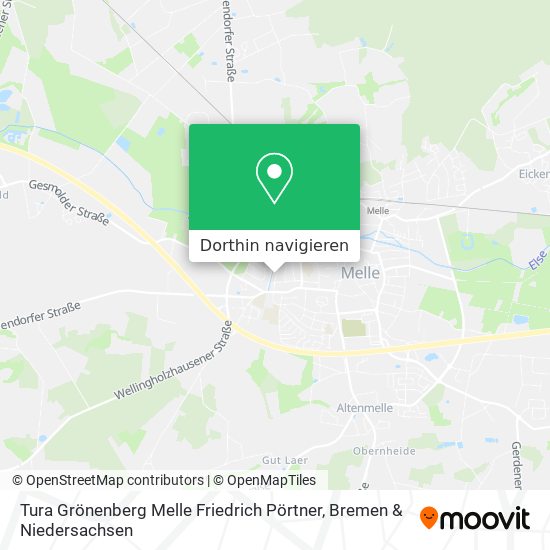 Tura Grönenberg Melle Friedrich Pörtner Karte