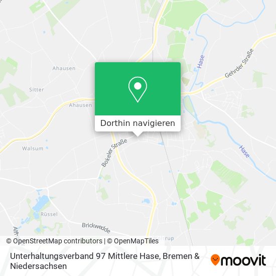 Unterhaltungsverband 97 Mittlere Hase Karte