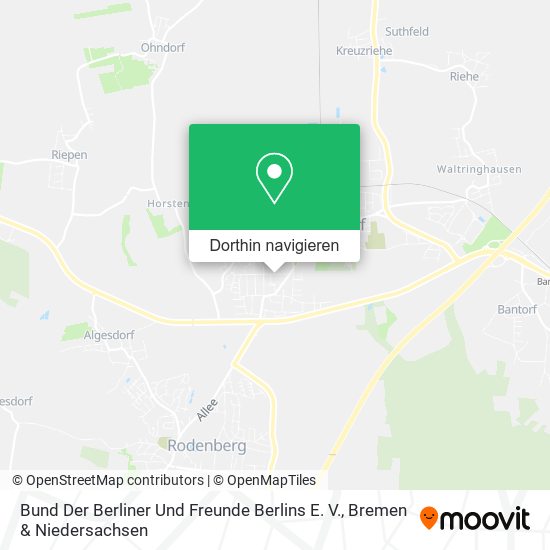 Bund Der Berliner Und Freunde Berlins E. V. Karte