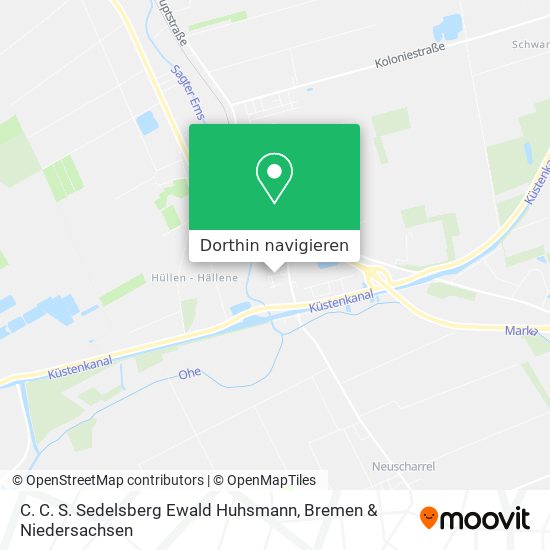 C. C. S. Sedelsberg Ewald Huhsmann Karte