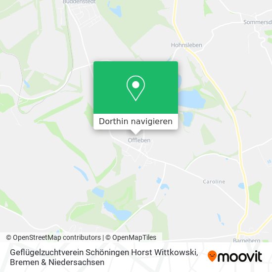 Geflügelzuchtverein Schöningen Horst Wittkowski Karte