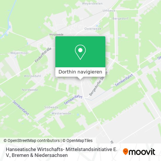 Hanseatische Wirtschafts- Mittelstandsinitiative E. V. Karte