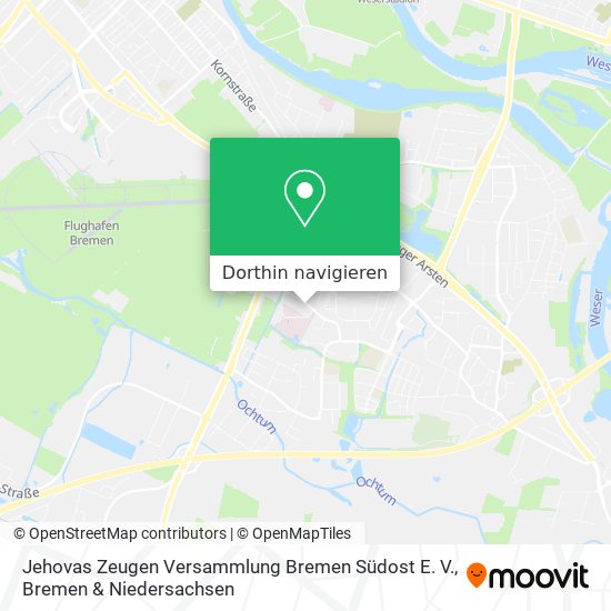 Jehovas Zeugen Versammlung Bremen Südost E. V. Karte