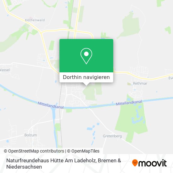Naturfreundehaus Hütte Am Ladeholz Karte