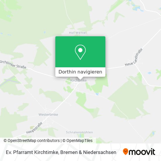 Ev. Pfarramt Kirchtimke Karte