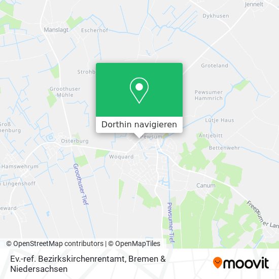 Ev.-ref. Bezirkskirchenrentamt Karte