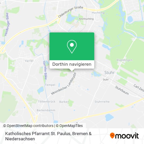 Katholisches Pfarramt St. Paulus Karte
