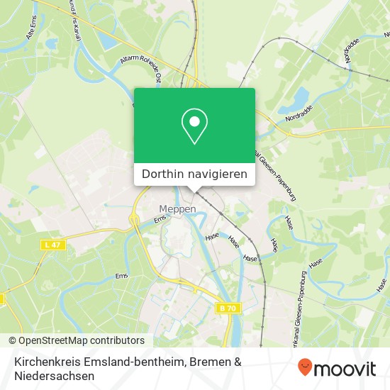 Kirchenkreis Emsland-bentheim Karte