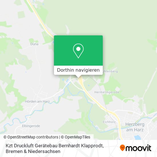 Kzt Druckluft Gerätebau Bernhardt Klapprodt Karte