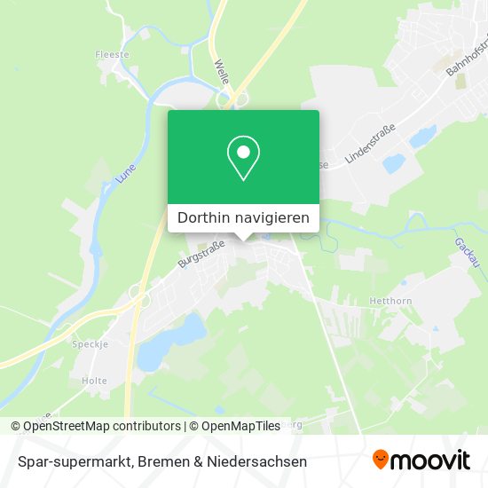 Spar-supermarkt Karte
