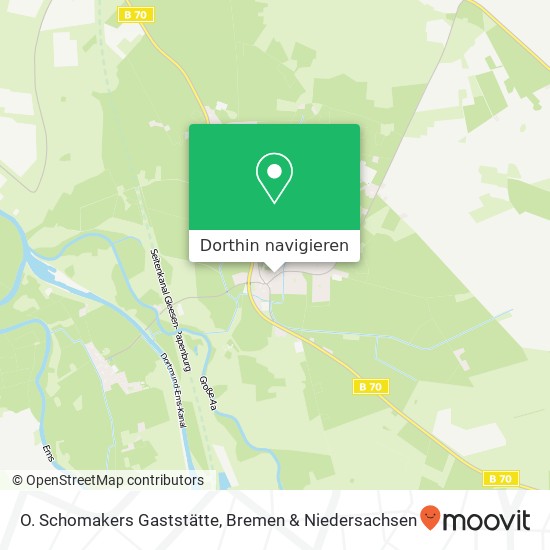 O. Schomakers Gaststätte Karte