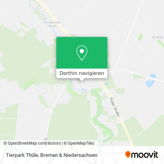 Tierpark Thüle Karte