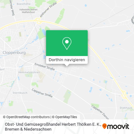 Obst- Und Gemüsegroßhandel Herbert Thölken E. K. Karte