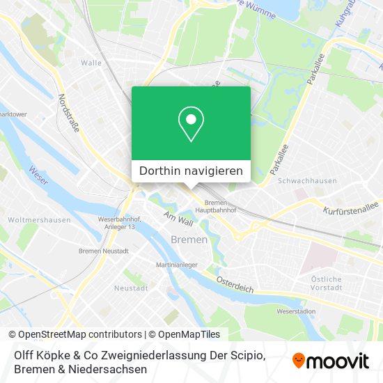 Olff Köpke & Co Zweigniederlassung Der Scipio Karte