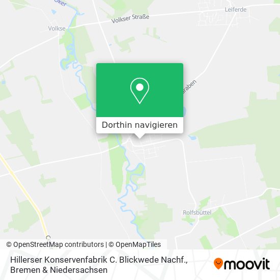 Hillerser Konservenfabrik C. Blickwede Nachf. Karte