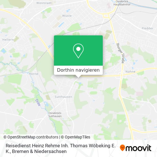 Reisedienst Heinz Rehme Inh. Thomas Wöbeking E. K. Karte
