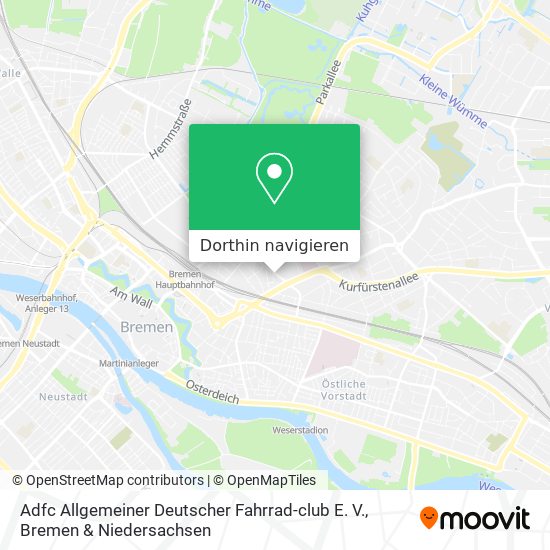 Adfc Allgemeiner Deutscher Fahrrad-club E. V. Karte