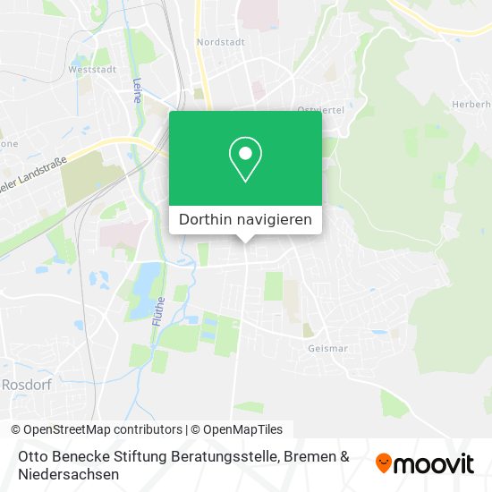 Otto Benecke Stiftung Beratungsstelle Karte
