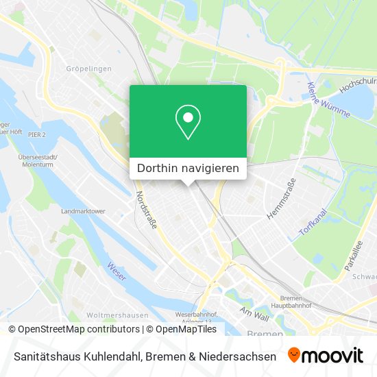 Sanitätshaus Kuhlendahl Karte