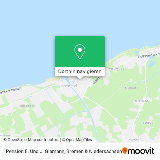 Pension E. Und J. Glamann Karte