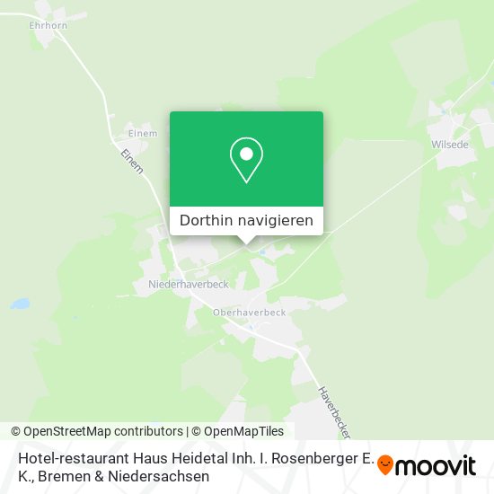 Hotel-restaurant Haus Heidetal Inh. I. Rosenberger E. K. Karte