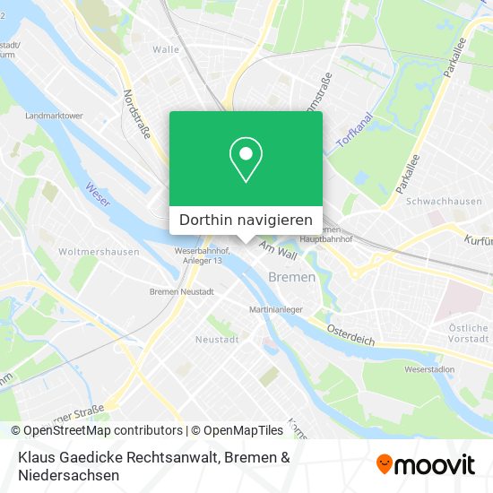 Klaus Gaedicke Rechtsanwalt Karte
