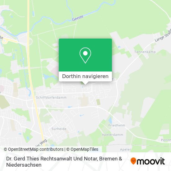 Dr. Gerd Thies Rechtsanwalt Und Notar Karte