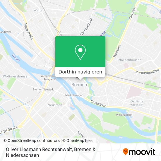 Oliver Liesmann Rechtsanwalt Karte