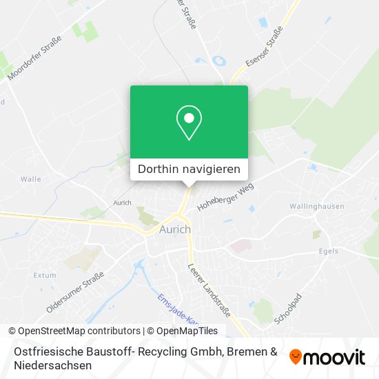 Ostfriesische Baustoff- Recycling Gmbh Karte