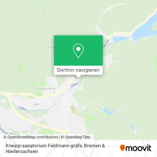Kneipp-sanatorium Feldmann-gräfe Karte