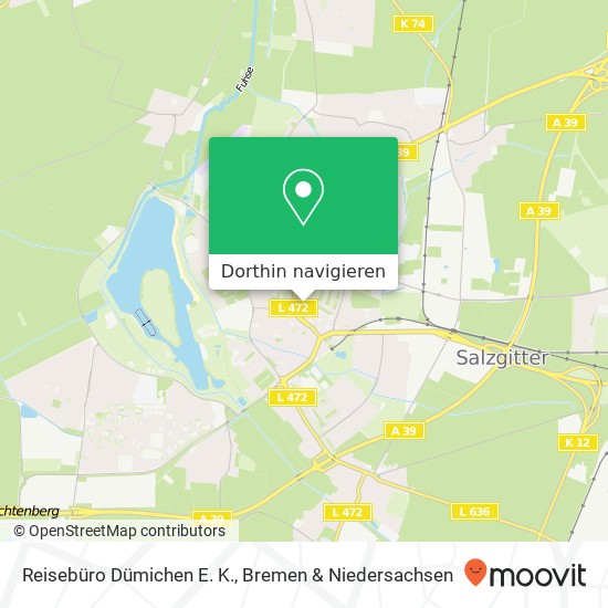 Reisebüro Dümichen E. K. Karte