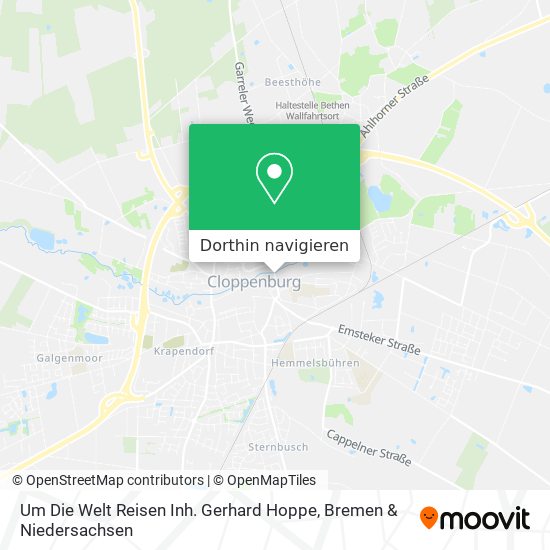 Um Die Welt Reisen Inh. Gerhard Hoppe Karte