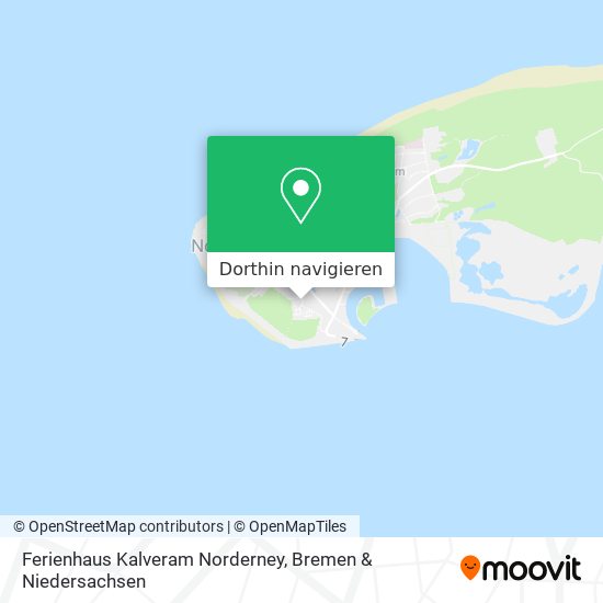 Ferienhaus Kalveram Norderney Karte