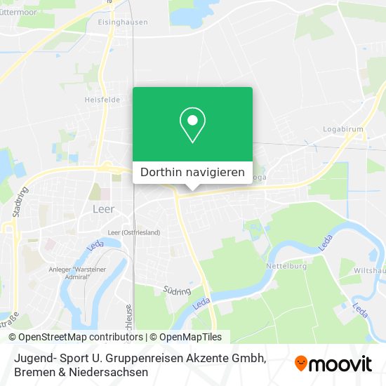 Jugend- Sport U. Gruppenreisen Akzente Gmbh Karte